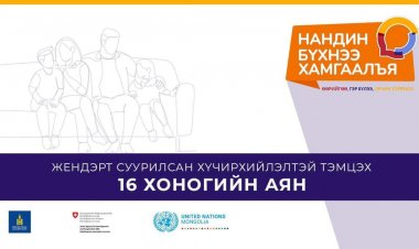 ЖЕНДЕРТ СУУРИЛСАН ХҮЧИРХИЙЛЛИЙН ЭСРЭГ АЯН