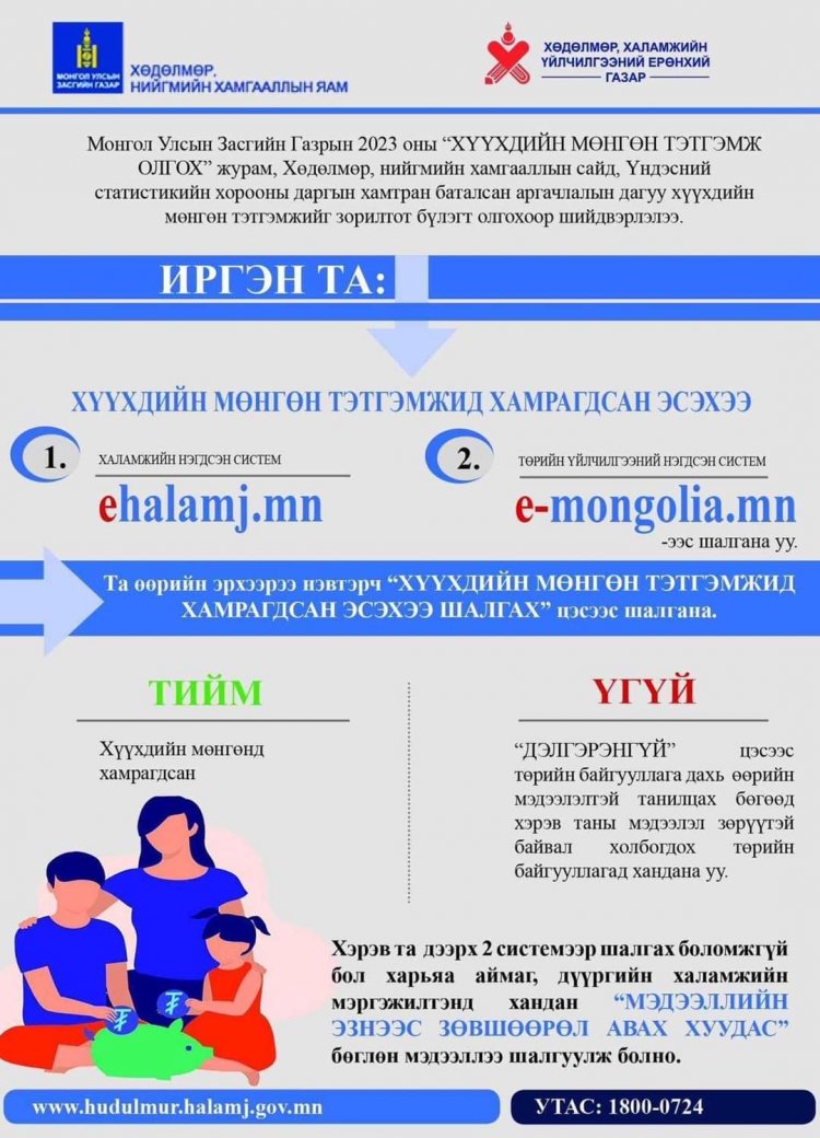 Дэлгэрэнгүй мэдээллийг 91888575 дугаарын утаснаас лавлана уу