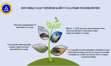 2025 ОНЫ ГАЗАР ЗОХИОН БАЙГУУЛАЛТЫН ТӨЛӨВЛӨГӨӨ