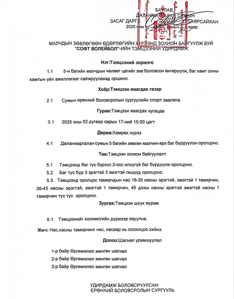 МАЛЧДЫН ЗӨВЛӨГӨӨНИЙ ХӨТӨЛБӨРИЙГ ТАНИЛЦУУЛЖ БАЙНА.