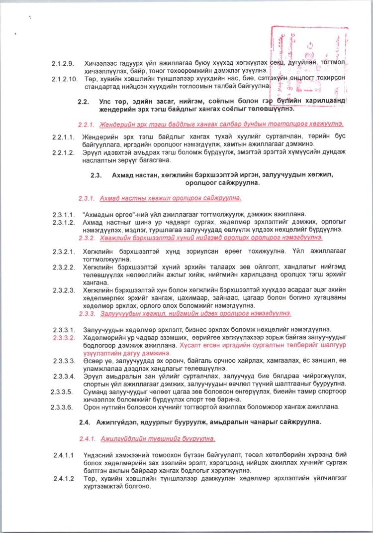 ДОРНОГОВЬ АЙМГИЙН ДАЛАНЖАРГАЛАН СУМЫН ЗАСАГ ДАРГЫН ҮЙЛ АЖИЛЛАГААНЫ ХӨТӨЛБӨР /2024-2028 ОН/
