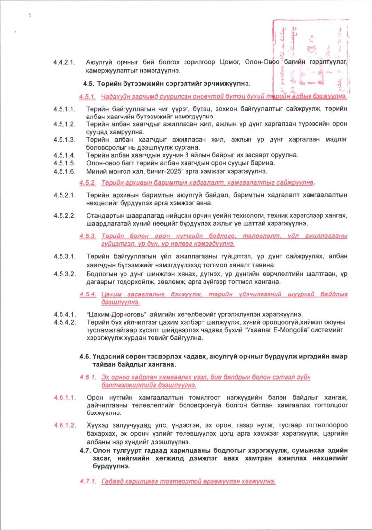 ДОРНОГОВЬ АЙМГИЙН ДАЛАНЖАРГАЛАН СУМЫН ЗАСАГ ДАРГЫН ҮЙЛ АЖИЛЛАГААНЫ ХӨТӨЛБӨР /2024-2028 ОН/